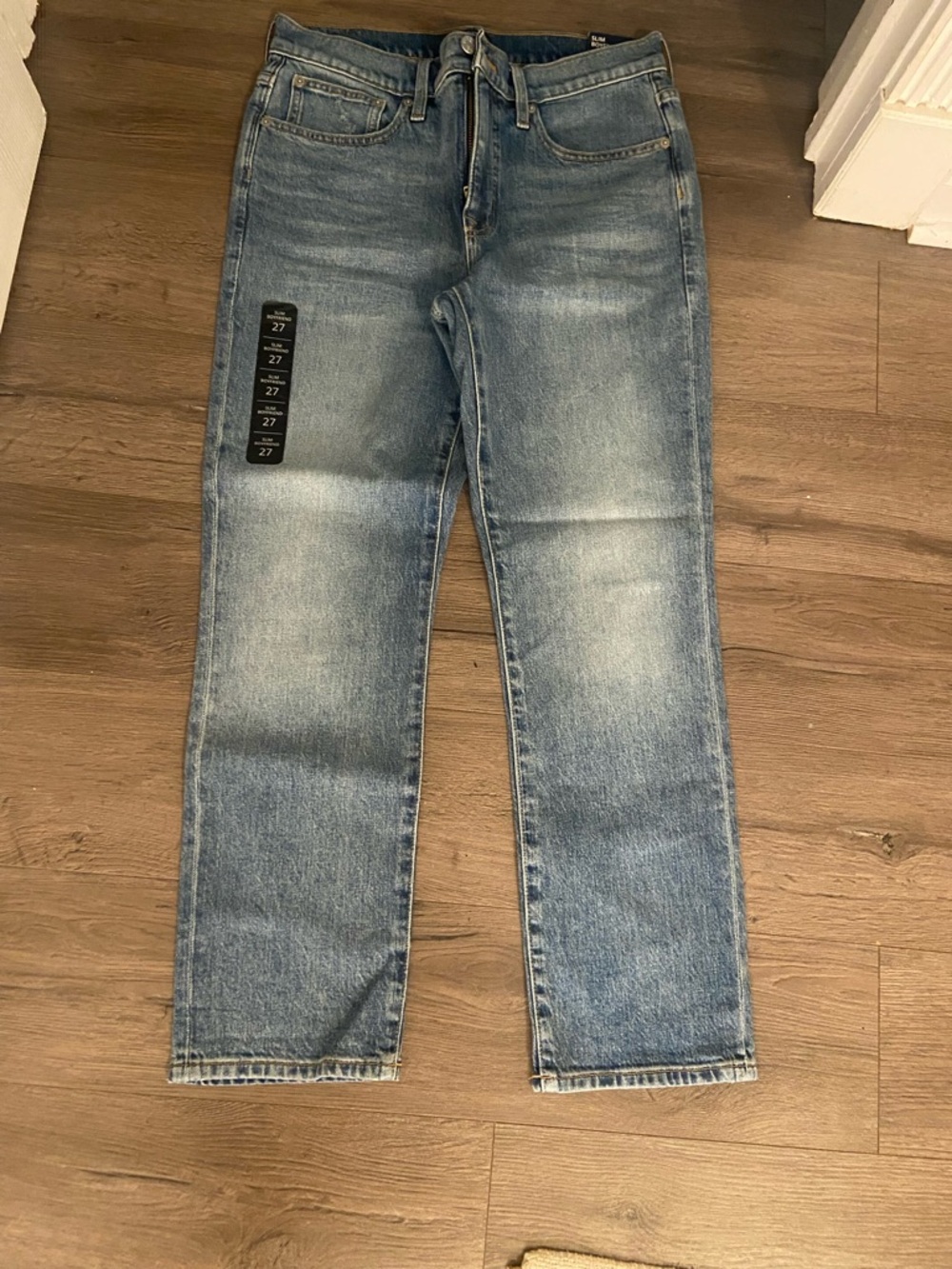 LOFT Women's Light Blue Boyfriend Jeans